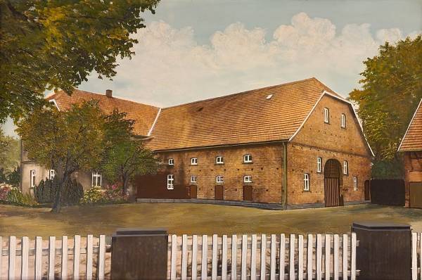 Die Hofstätte, gemalt um 1954 herum